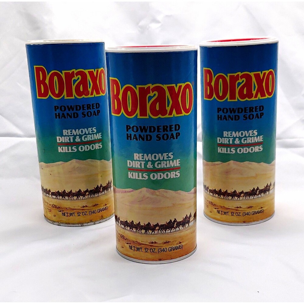 Vtg Boraxo Powdered Hand Soap Lot of 3, 1 sealed, 2 opened